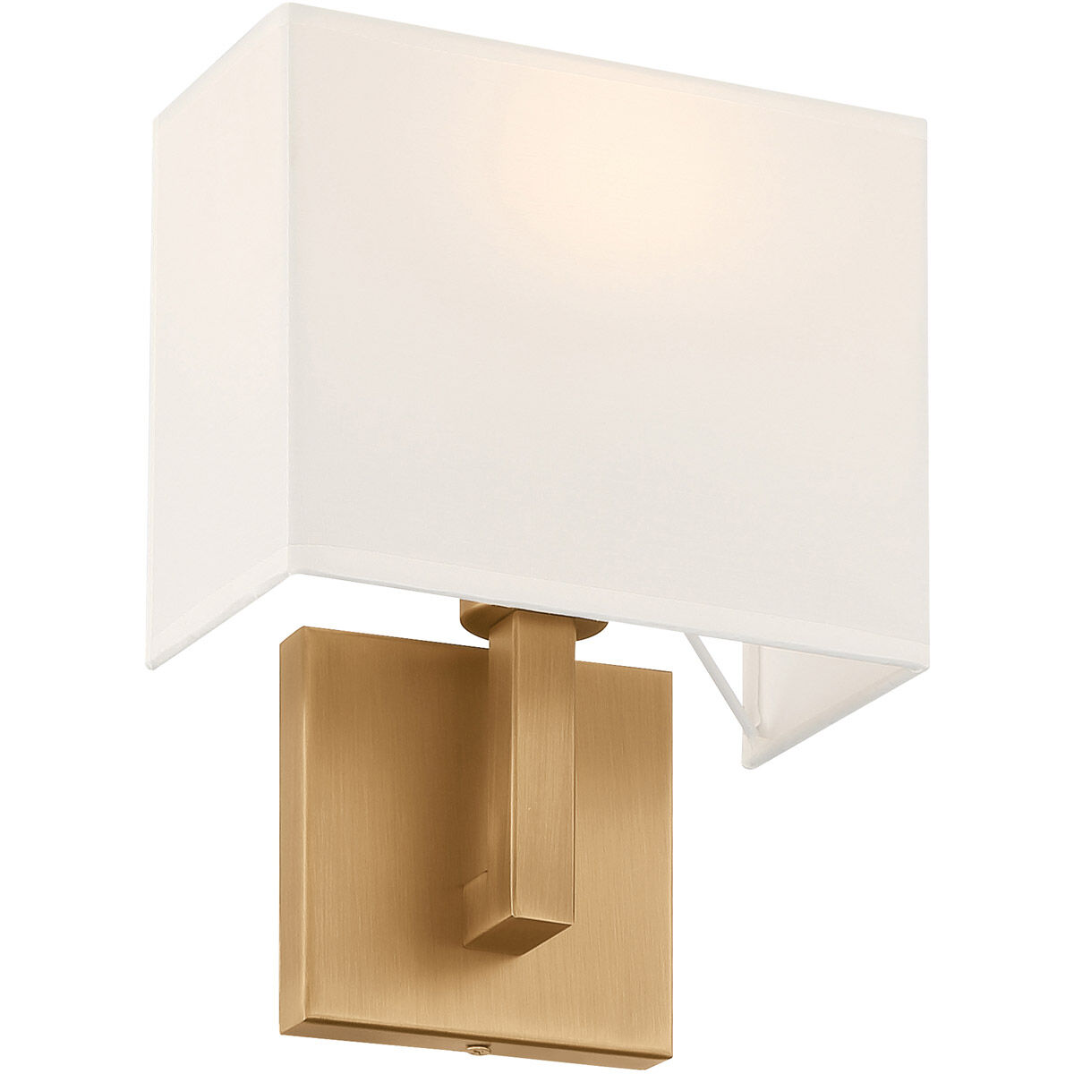 Mid Town LED 8 inch Antique Brushed Brass Wall Sconce Wall Light