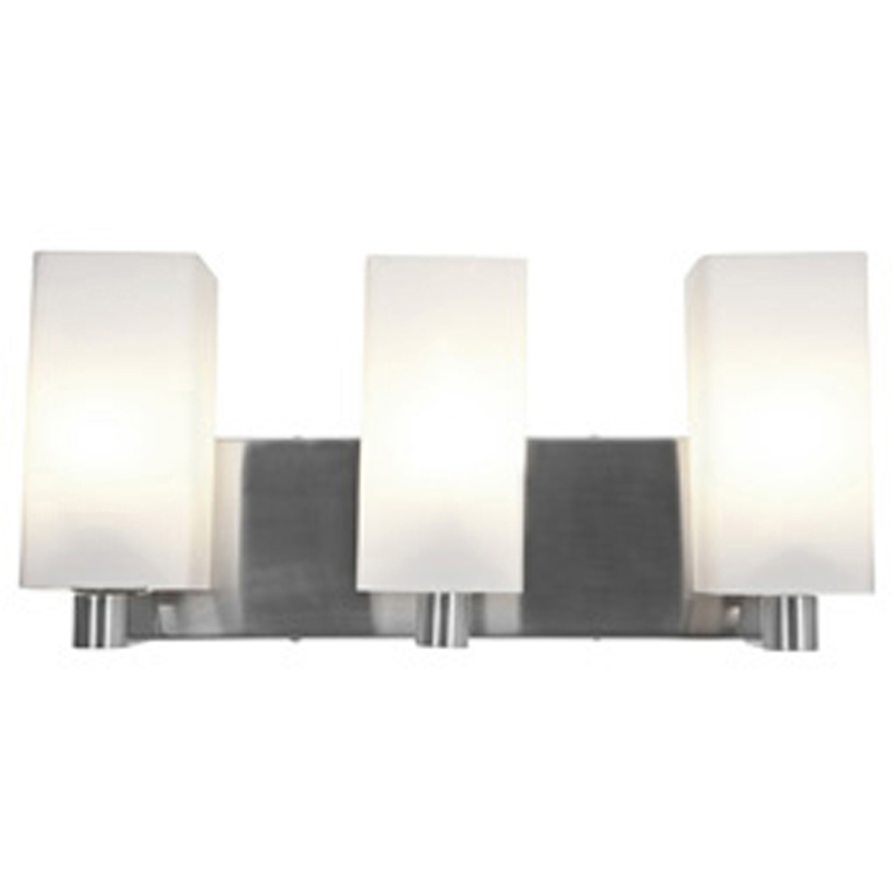 Archi 3 Light 18.3 inch Brushed Steel Vanity Light Wall Light