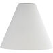 Inari Silk Glass 7 inch Pendant Glass Shade in White