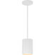 Pilson LED 5 inch Matte White Pendant Ceiling Light