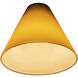 Inari Silk Glass 7 inch Pendant Glass Shade in Amber