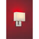 Mid Town Wall Sconce Wall Light in Brushed Steel