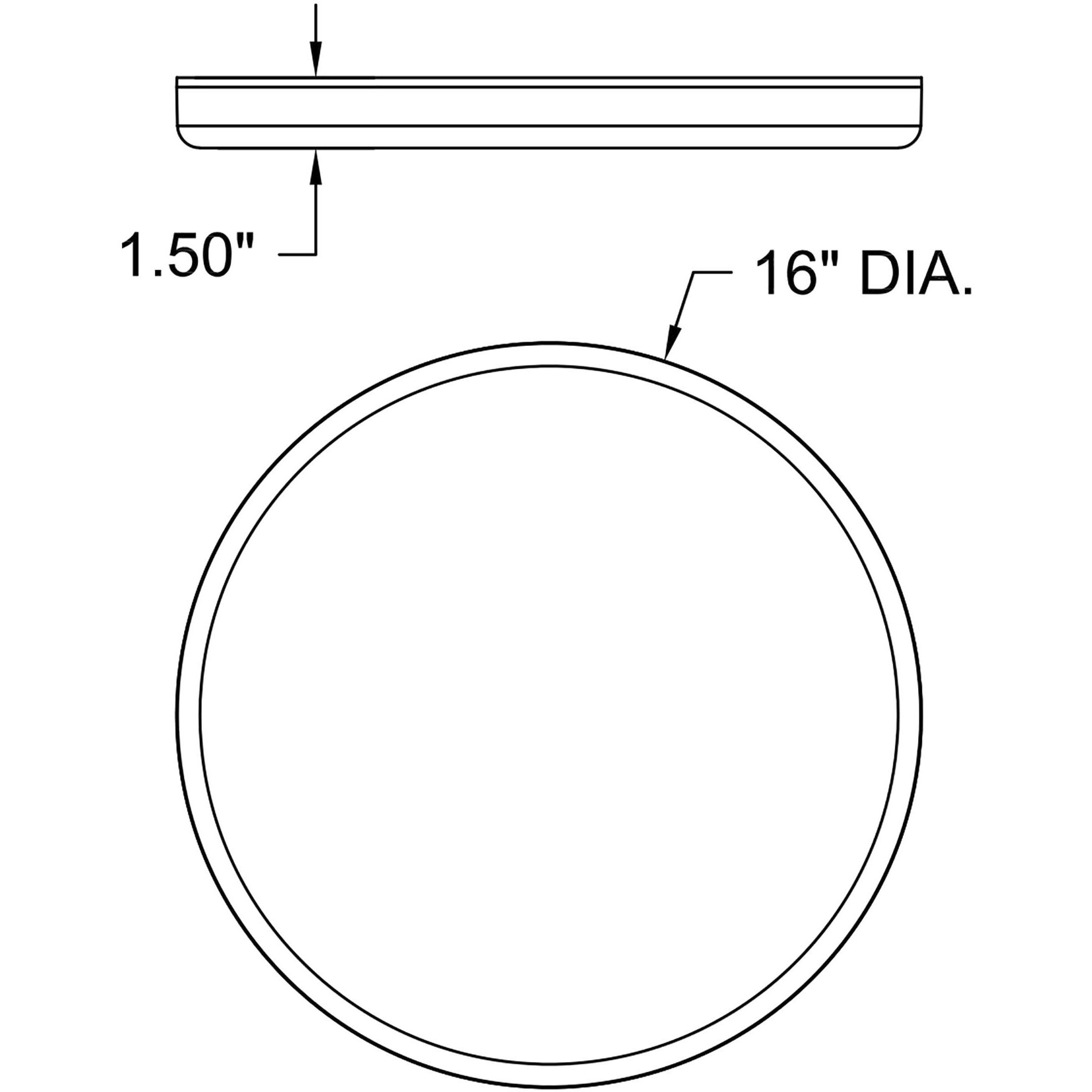 Infinite LED 16 inch White Flush Mount Ceiling Light