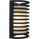 Bermuda 1 Light 11 inch Black Bulkhead