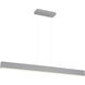 Form Dual LED 2 inch Gray Pendant Ceiling Light