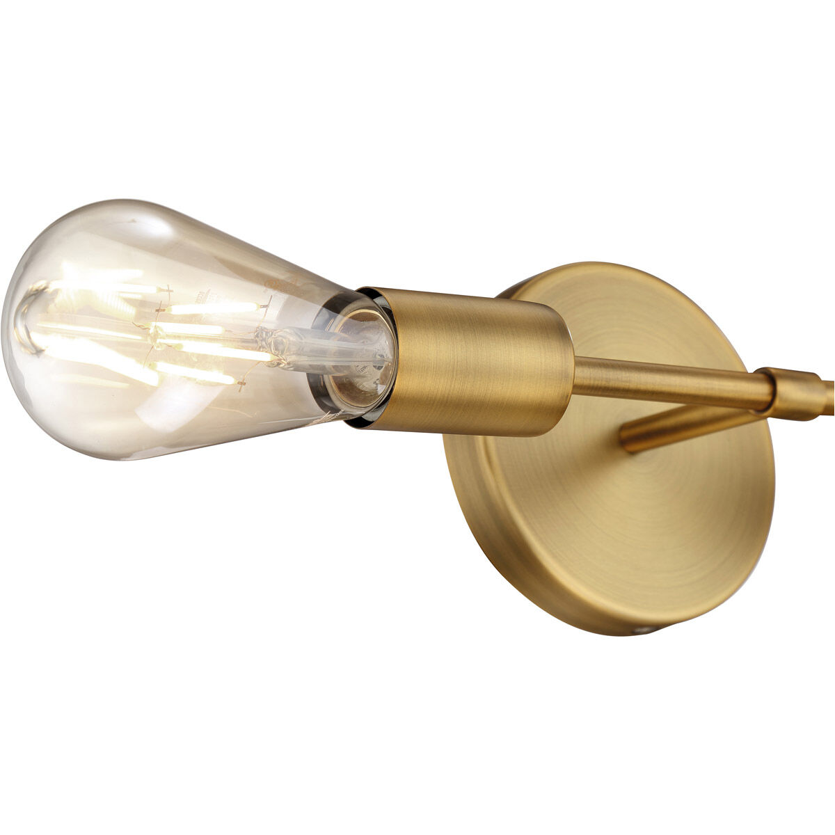 Iconic Wall Sconce Wall Light in Antique Brushed Brass