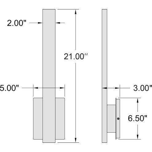 Haus Wall Sconce Wall Light in Matte Black