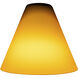 Inari Silk Glass 7 inch Pendant Glass Shade in Amber