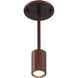 Cafe LED 3 inch Bronze Wall Sconce / Flush Mount Wall Light