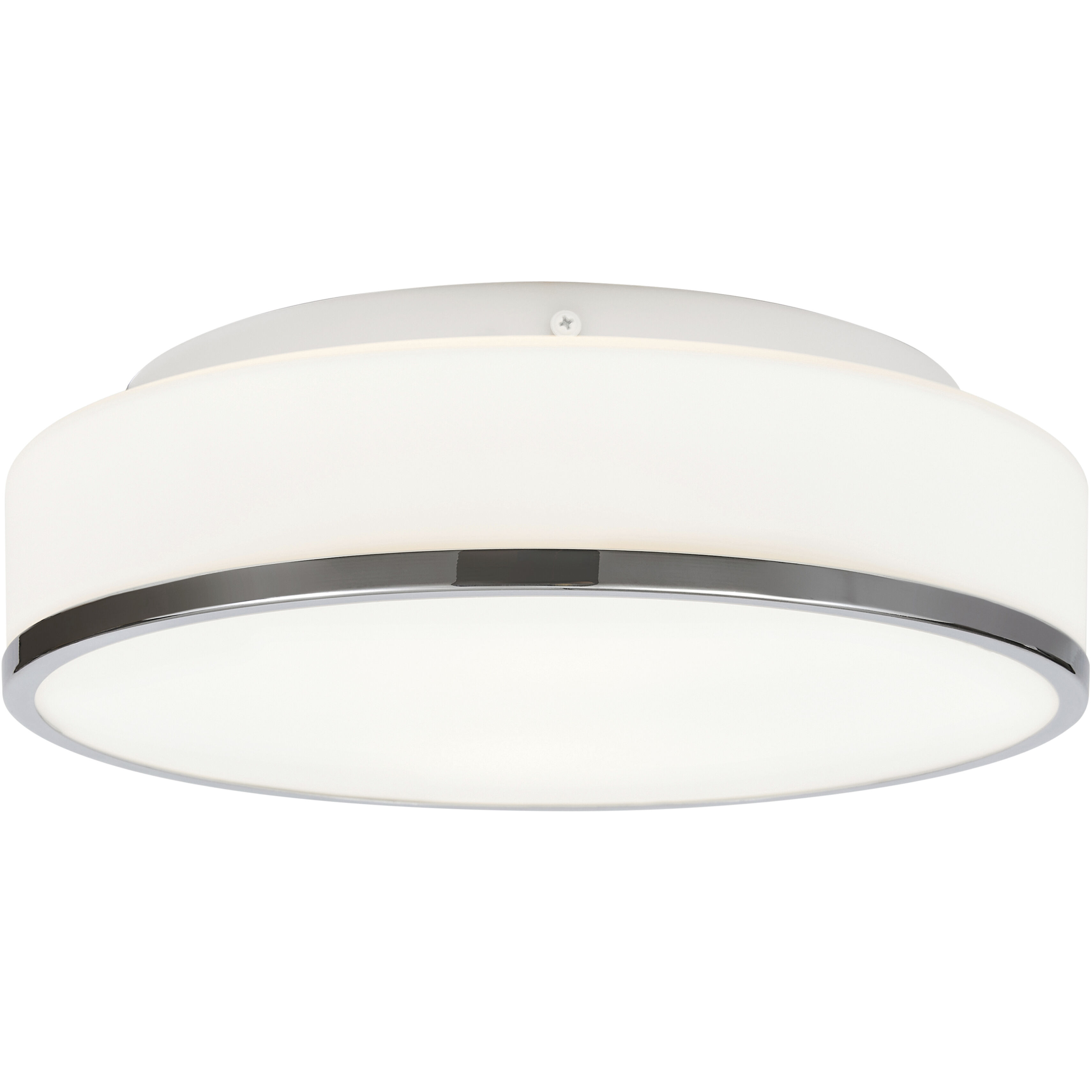 Aero 2 Light 12.5 inch Chrome Flush Mount Ceiling Light