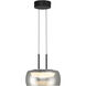 Chloe LED 13.75 inch Matte Black and Smoke Pendant Ceiling Light