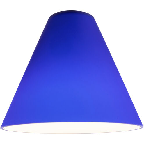 Inari Silk Glass 7 inch Pendant Glass Shade in Cobalt