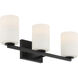 Sienna 21 inch Matte Black Bath Vanity Light Wall Light