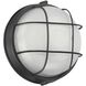 Nauticus Round Dual Mount 10 inch Black Outdoor Wall Sconce