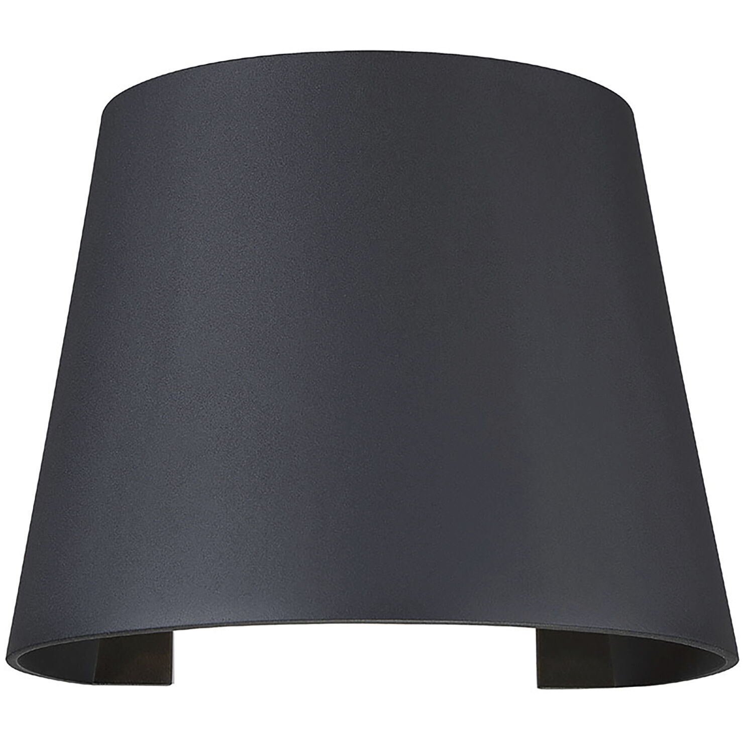 Cone LED 6 inch Black Outdoor Wall Sconce