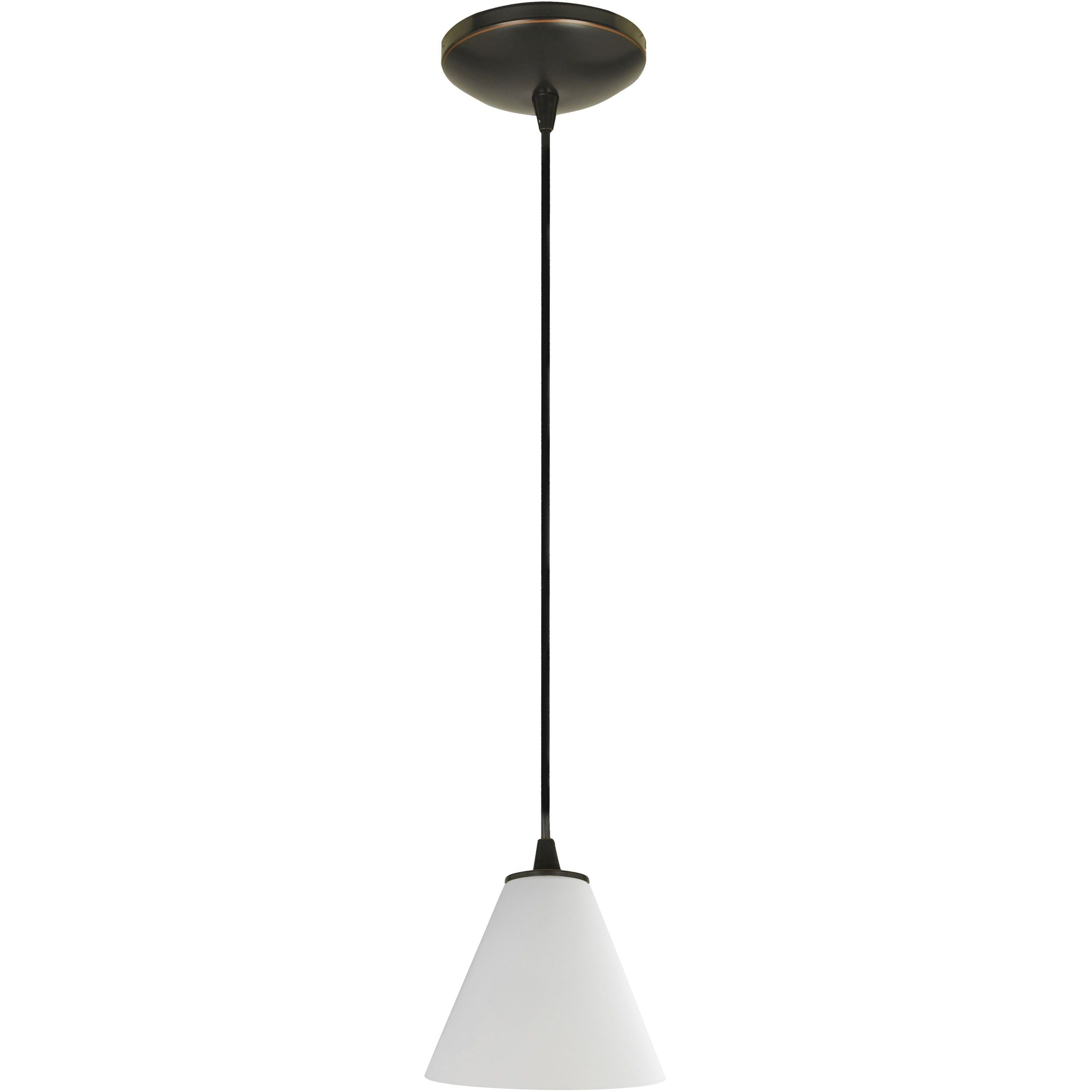 Martini LED 7 inch Oil Rubbed Bronze Pendant Ceiling Light in White