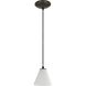 Martini LED 7 inch Oil Rubbed Bronze Pendant Ceiling Light in White