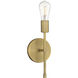 Iconic II LED 5 inch Antique Brushed Brass Wall Sconce Wall Light