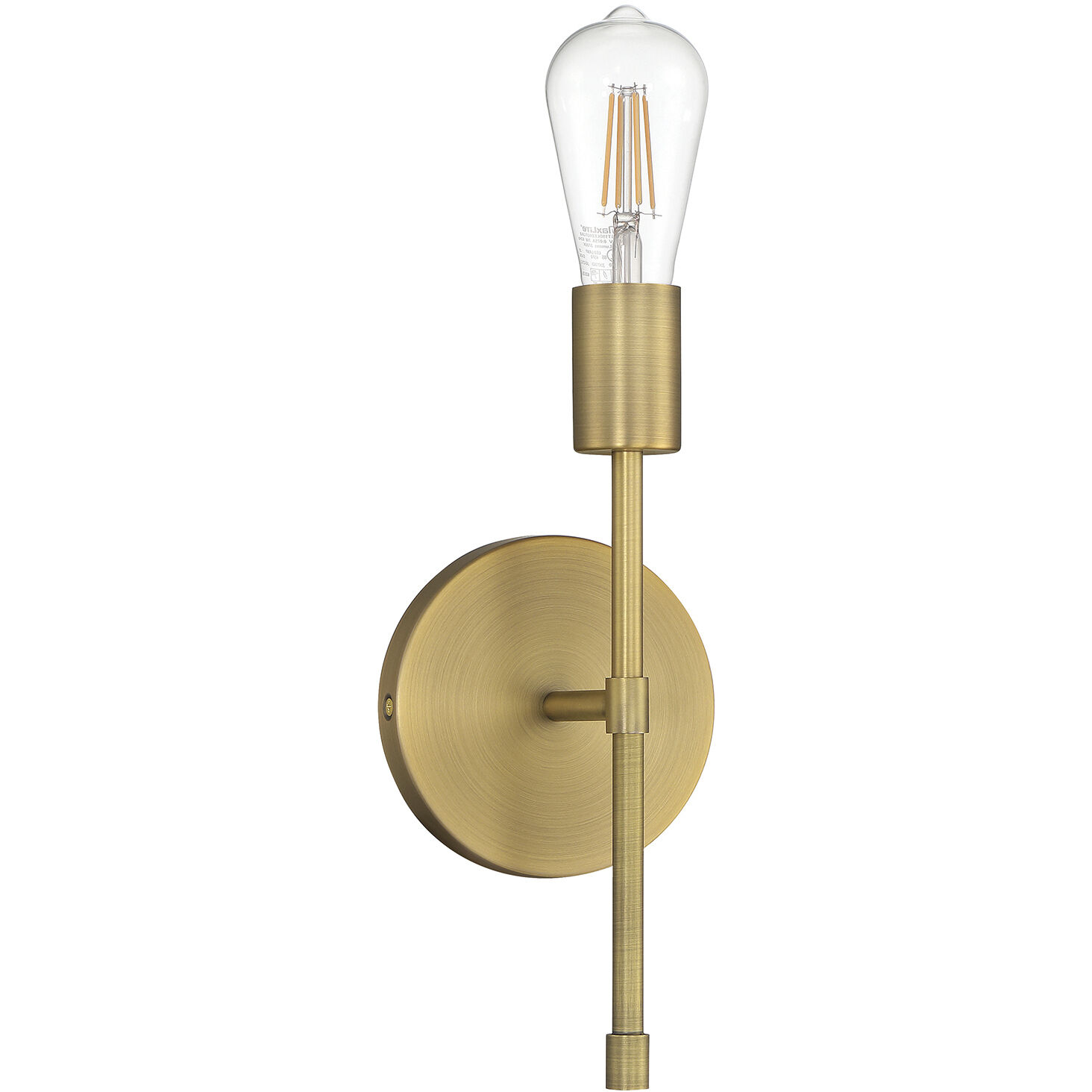Iconic II LED 5 inch Antique Brushed Brass Wall Sconce Wall Light