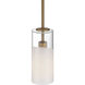 Ole' 1 Light 4 inch Antique Brushed Brass Pendant Ceiling Light