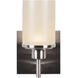 Perch LED 6 inch Brushed Steel Vanity Light Wall Light