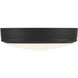 Rockaway LED 11 inch Matte Black and Frosted Outdoor Flush Mount