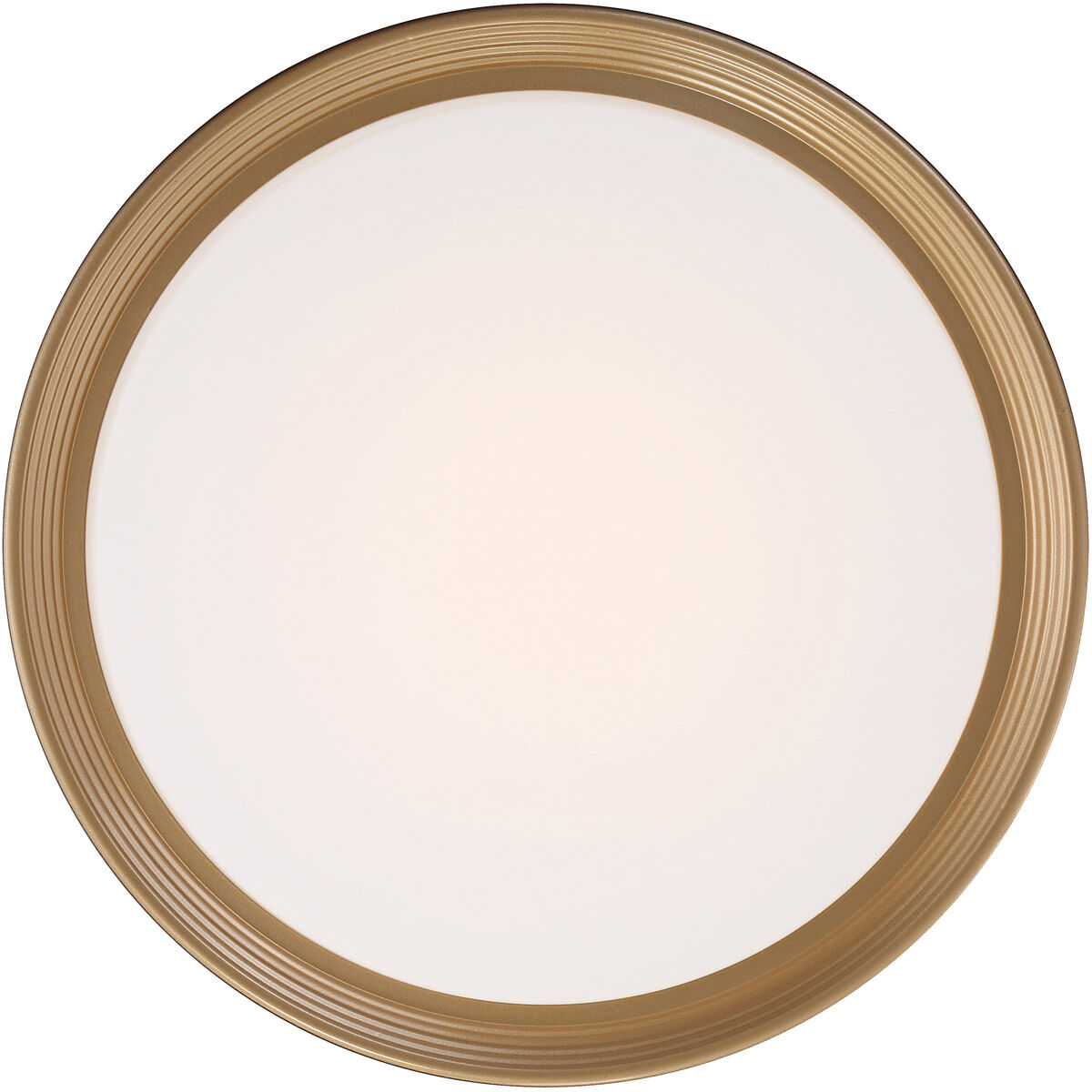 Malaga LED 23.75 inch Matte Black and White Flush Mount Ceiling Light