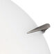 Zenon LED 16 inch Brushed Steel Flush Mount Ceiling Light