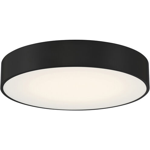 Como LED 13.75 inch Black and White Flush Mount Ceiling Light