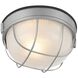 Nauticus Round Dual Mount 1 Light 10 inch Satin Outdoor Wall Sconce