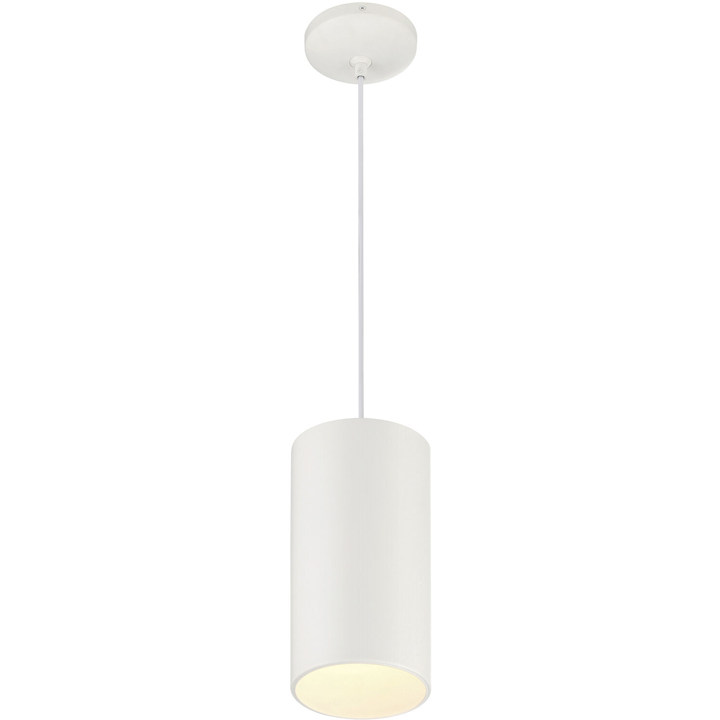 Pilson XL LED 6 inch Matte White Pendant Ceiling Light