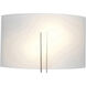 Prong LED 12 inch Brushed Steel ADA Wall Sconce Wall Light