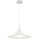 Costa 1 Light 15.75 inch Matte White Pendant Ceiling Light