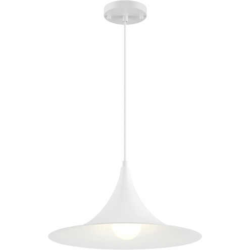 Costa 1 Light 15.75 inch Matte White Pendant Ceiling Light
