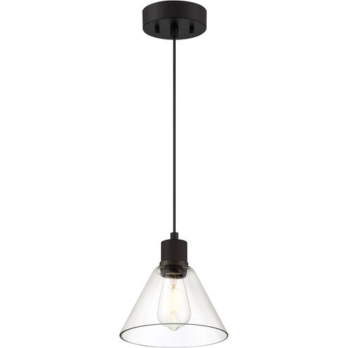 Port Nine LED 8 inch Matte Black Pendant Ceiling Light