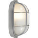 Nauticus 1 Light 4.25 inch Satin Outdoor Wall Sconce in Incandescent