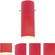 Cylinder 4 inch Pendant Ceiling Light in Red, Cylinder