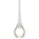 Georgia LED 4 inch Chrome and Crystal Clear Pendant Ceiling Light