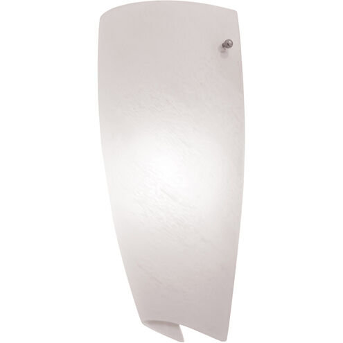Daphne LED 6 inch Brushed Steel ADA Wall Sconce Wall Light in Alabaster