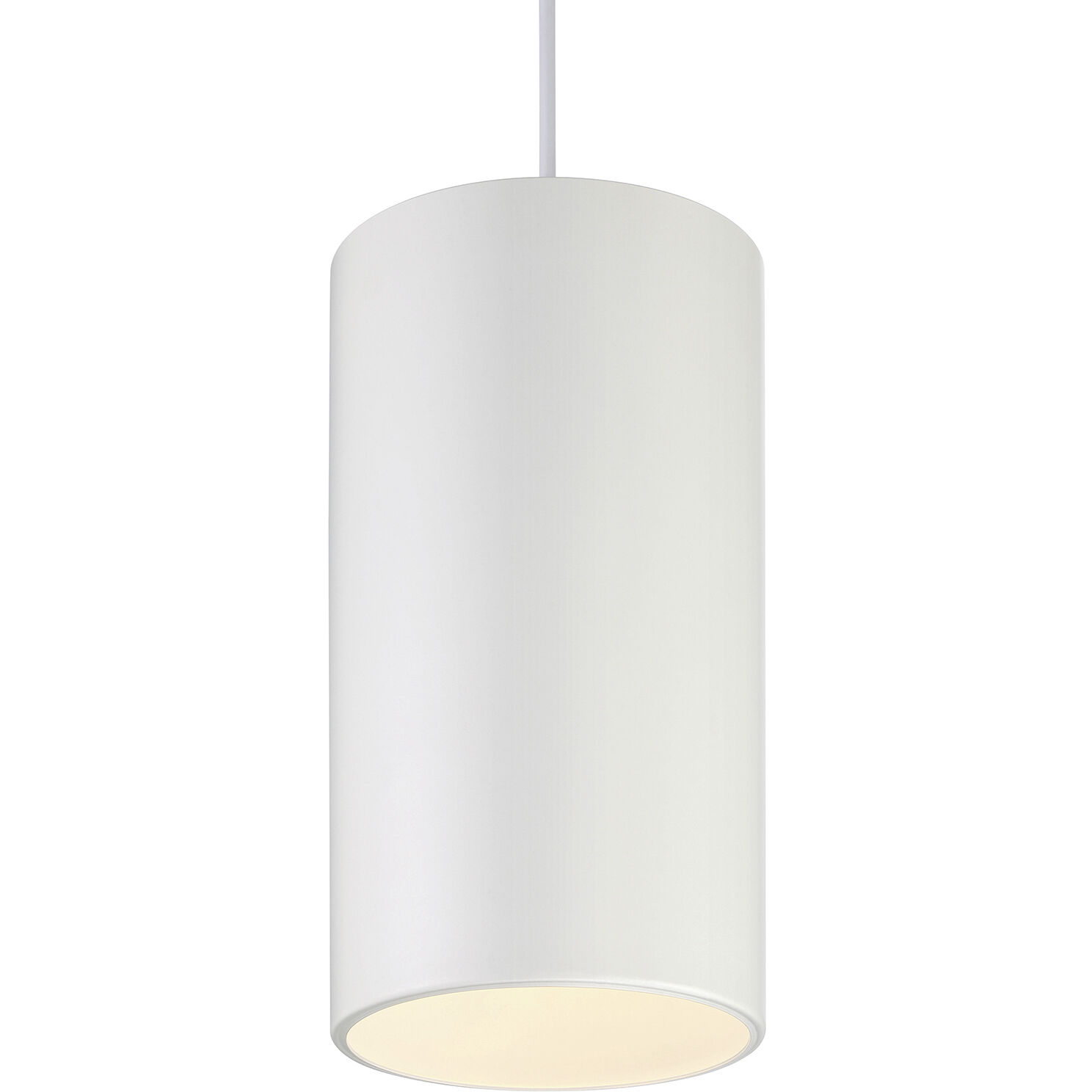 Pilson XL LED 6 inch Matte White Pendant Ceiling Light