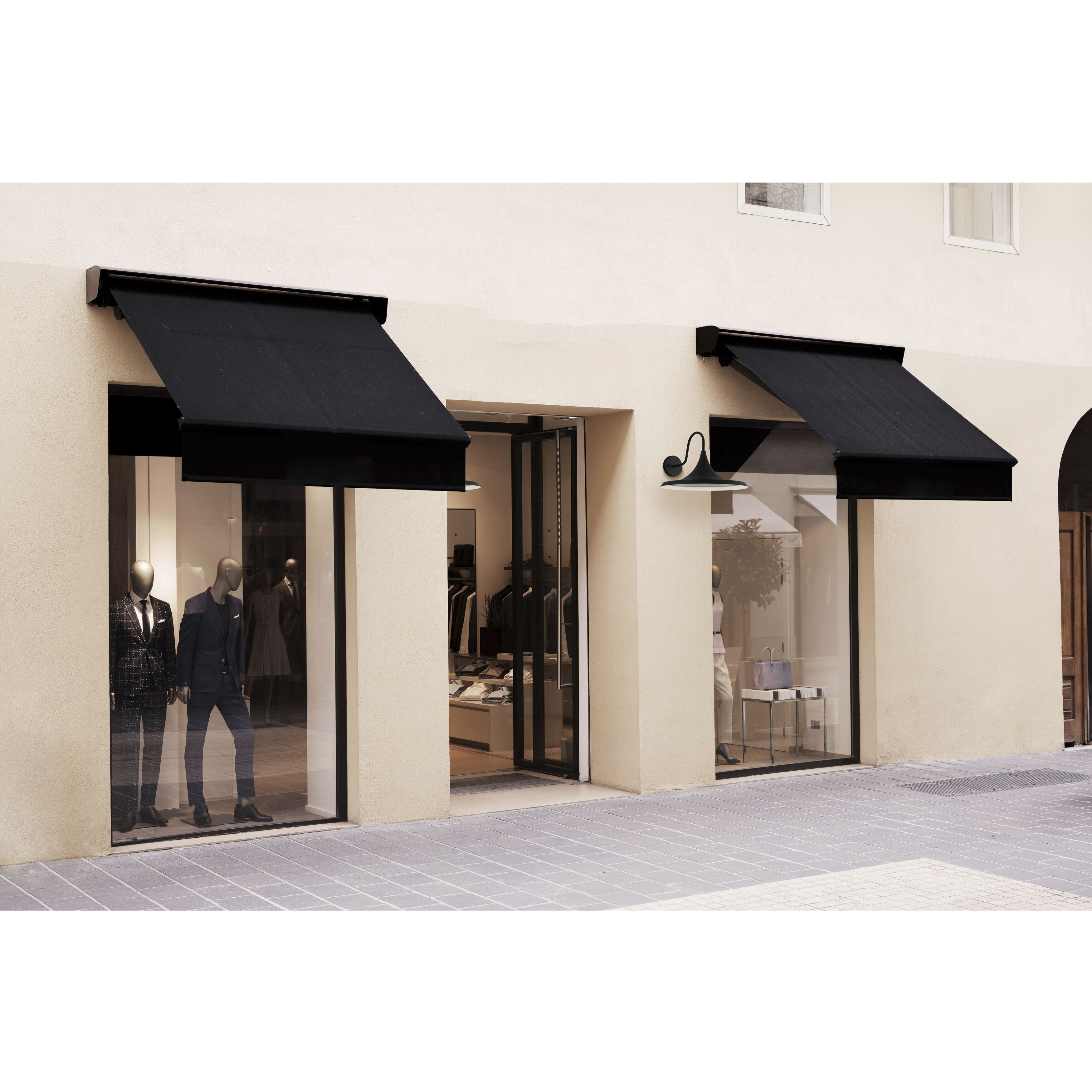 Pella LED 10.5 inch Black and White Outdoor Wall Mount