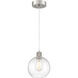 Port Nine LED 8 inch Brushed Steel Pendant Ceiling Light