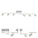 Viper 6 Light 120 Brushed Steel Linear Ceiling Spot Ceiling Light