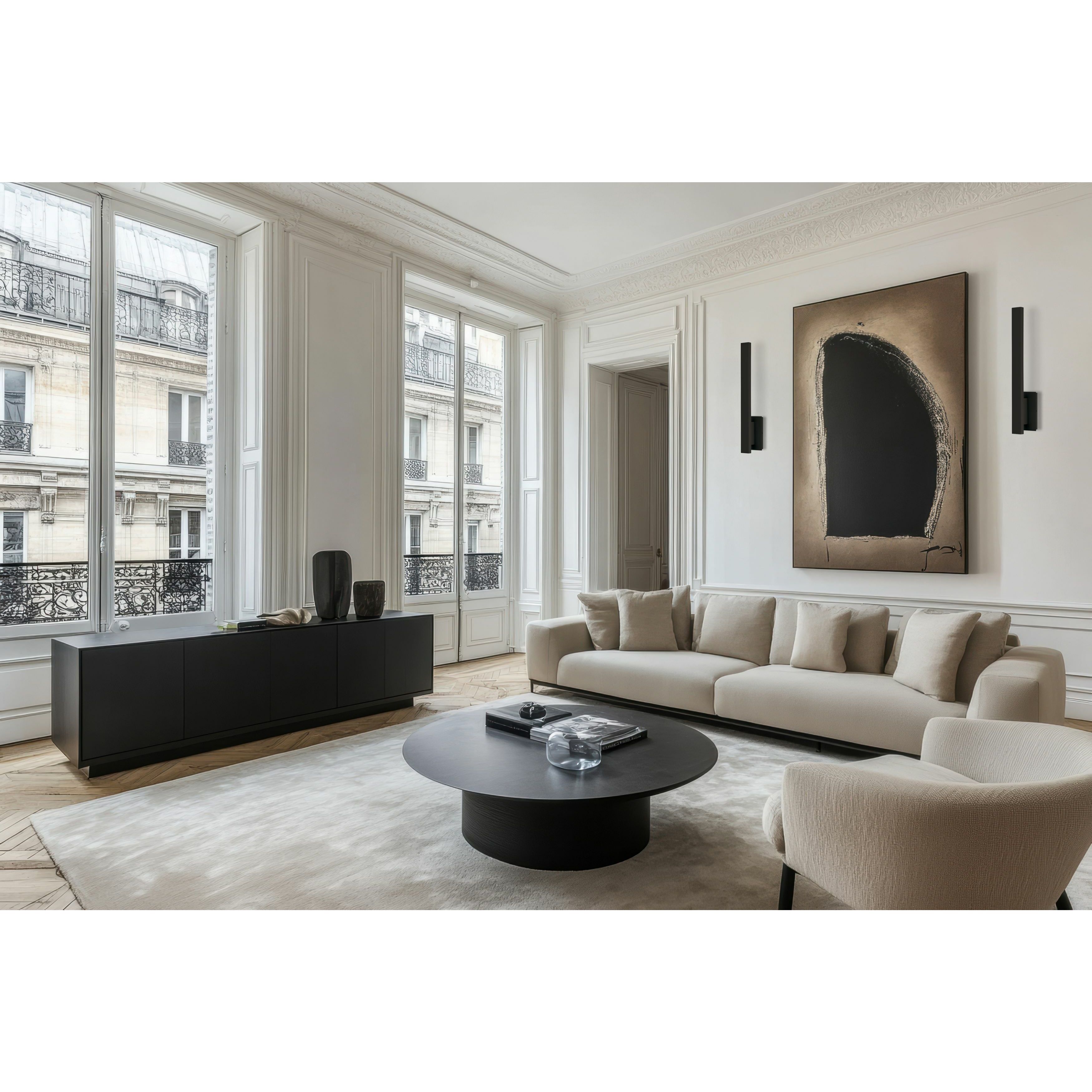 Haus Wall Sconce Wall Light in Matte Black