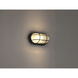 Nauticus Dual Mount 1 Light 6 inch Black Outdoor Wall Sconce