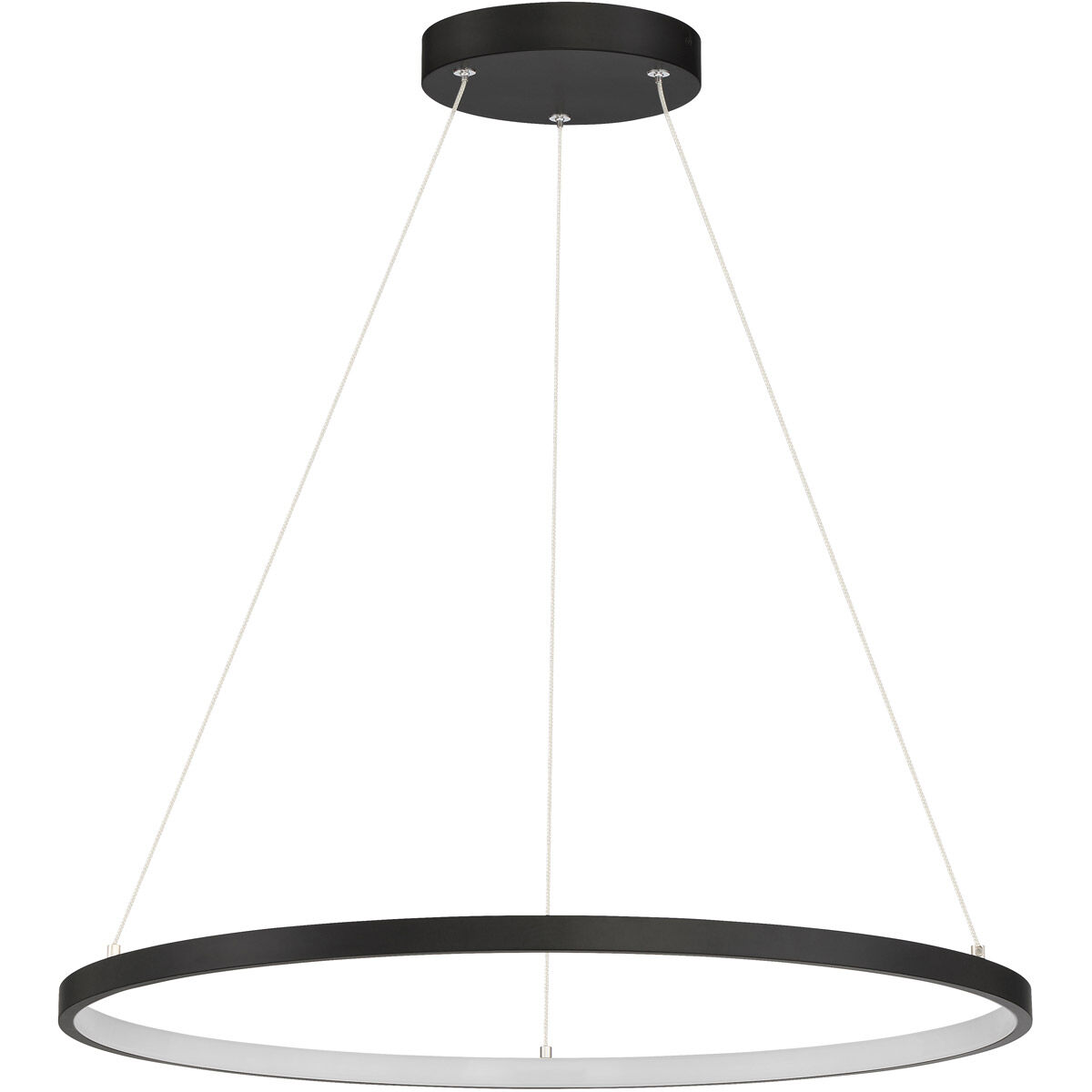Anello LED 31.5 inch Matte Black Pendant Ceiling Light