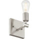 Virgin 1 Light 4.75 inch Brushed Steel Wall Sconce Wall Light