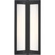 Margate LED 10.25 inch Black and White Outdoor Wall Sconce