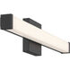 Maxx 24 inch Matte Black Bath Vanity Light Wall Light