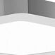 ModPLUS LED 11.5 inch Chrome Flush Mount Ceiling Light, Square